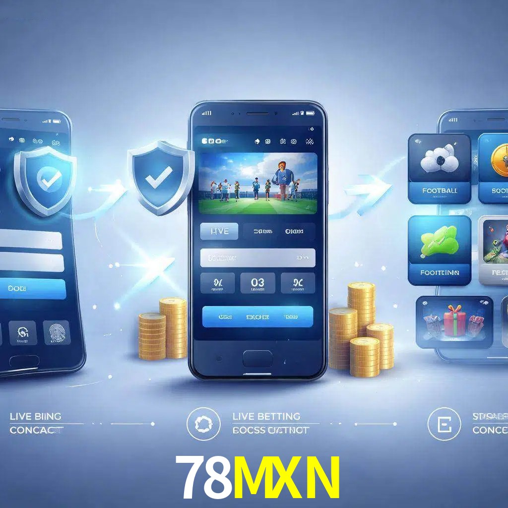 Pasos de acceso a la app 78MXN en pantalla de teléfono móvil
